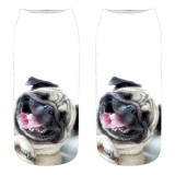 Customized New Cute Dog 3D Printed Socks Female Harajuku Style Creative Interesting Animal Cat Boat Socks