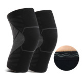 2020 New Arrivals 3D Knitted Elastic Nylon knee supports Sleeve Compression Sports Knee Brace