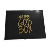 Custom luxury large black cardboard paper garment clothing gift packaging box
