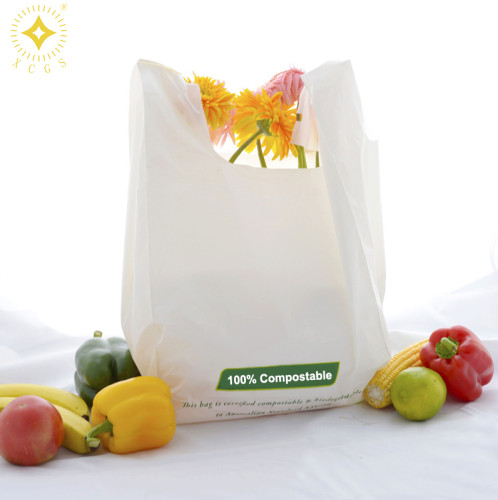 Wholesale Free Sample 100% Biodegradable Compostable Recycling Bag Biodegradable Plastic Grocery Bags