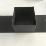Custom Fashion Glossy Logo and Magnet Closure for Gift Cap Packing  Folding Black Paper Gift Box