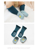 Winter New Fuzzy Terry Socks Thickened Children's Floor Socks Non-Slip Dispensing Toddler Cartoon Baby Socks