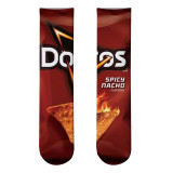 Personality Thermal Transfer European American Potato Chips 3D Printing Socks Tube Digital Printing Stocking