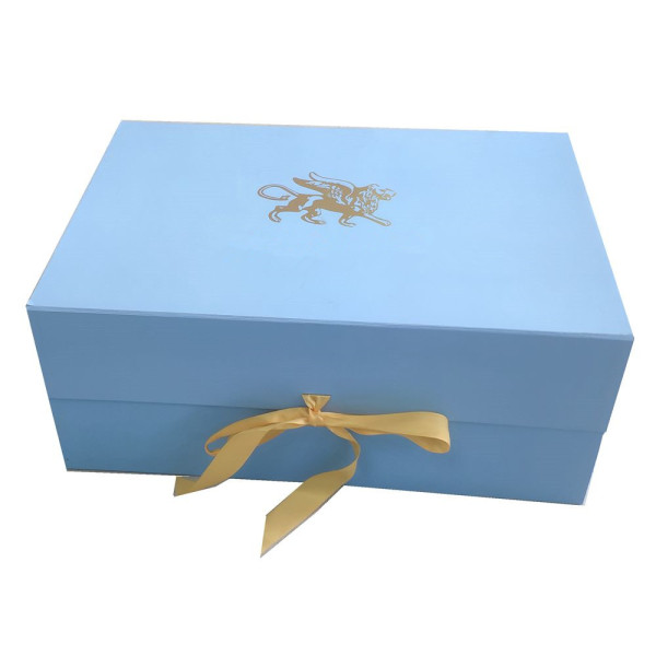 Flat packed cardboard storage box for wedding dress big