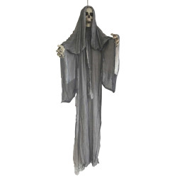 High Quality Creepy Ghost Hanging Skeleton Skulls Animated Halloween Sleeping Ghost Props