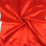 New 50*50 Elegant Spring Women Multifunction Hair Tie Headwear Design Retro Neckercief Printed Square Silk Scarf