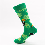 2021 New Arrival Happy Socks Men/Women Fashion Casual Funny Long Sock Panda Animal Pattern Cotton Skateboard Socks