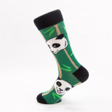 2021 New Arrival Happy Socks Men/Women Fashion Casual Funny Long Sock Panda Animal Pattern Cotton Skateboard Socks