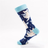 2021 New Arrival Happy Socks Men/Women Fashion Casual Funny Long Sock Panda Animal Pattern Cotton Skateboard Socks