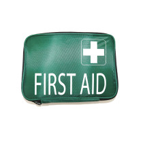 Easy carry green first aid kit mini
