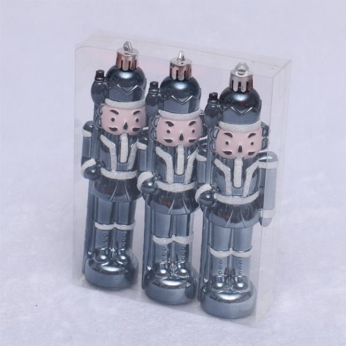 soldier shape plastic christmas ornament