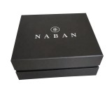 packing luxury black box white logo chocolate packaging