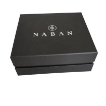 packing luxury black box white logo chocolate packaging