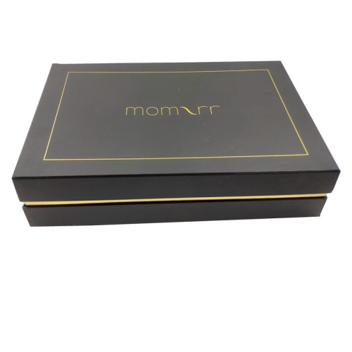Custom t shirt box with separate lid and bottom with logo