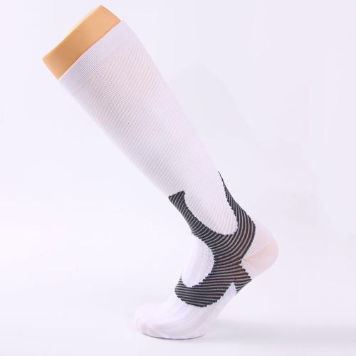 Compression socks  High quality Striped women socks sport stretch fabric Nylon sport breathable custom