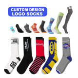 OEM Wholesale Compression Sport Elite Basketball Socks Anti Slip Football Socks Mens Breathable Athletic Socks Custom Logo