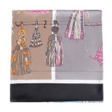 Sunscreen beach to prevent sunning beach scarf female Korean fashion decorative silk scarf air conditioning shawl