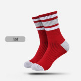 OEM Fashion Dress Socks Custom Logo Mens Basketball Socks Design White Black Crew Sport Socks For Elites Man