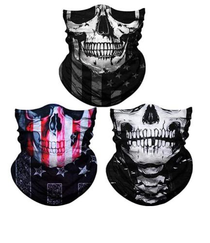 Wholesale Custom Logo Multi Use Multifunctional Skull Bandana Buffs Headwear