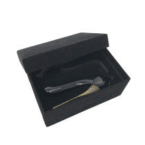 Top Luxury Packaging Custom Logo Black Velvet Shoe Box With Foam Insert