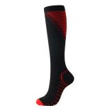 Amazon Hot Sell Mens Sports Athletic Compression Football Soccer Socks Nylon Sports Over Knee High Socks