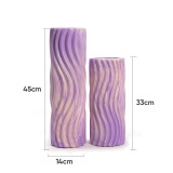 Customized Gym sports gymnastics 18 inch fitness yoga column set hollow massage yoga foam roller