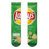 Personality Thermal Transfer European American Potato Chips 3D Printing Socks Tube Digital Printing Stocking