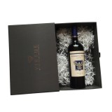 Grey Matt Printing Drawer Shaped Paper Packaging Wine Drawer Box With Gold Stamping Logo