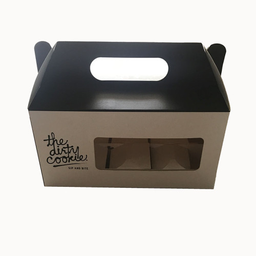 clear plastic cardboard paper food packaging for cake box