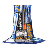 Wholesale 2021 hot sale women gift for valentine's day fashion luxury print scarves ladies silk scarf women