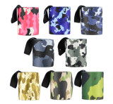 Black Stretch Breathable Elastic Power Lifting Custom Camo Wrist Wraps For Gym With Thumb Loop