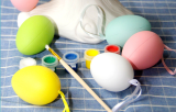 Newest Kids Dye Painting  Plastic Easter Egg