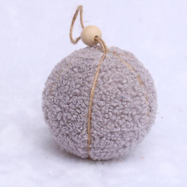 grey foam Christmas ball