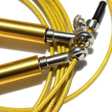 Adjustable Custom Blue Black Speed Skip Jump Rope Cross Training Aluminum
