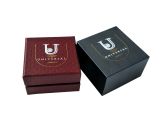 Personal Logo Cardboard Custom Made Jewelry Gift Packing Box  With Foam Insert