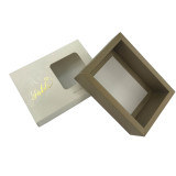 Personalized cake box packaging cardboard with window