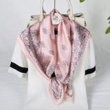 women 40 Colors Cashew Paisley Pattern Square 70*70cm Soft Silk Scarf  Luxury Floral Print Silk Scarf