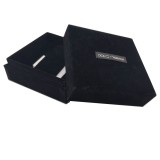 luxury black velvet gift box for wedding  invitation