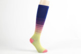 Wholesale Youth Knee High Colorful Wearable Compression Running Cycling Sport Socks
