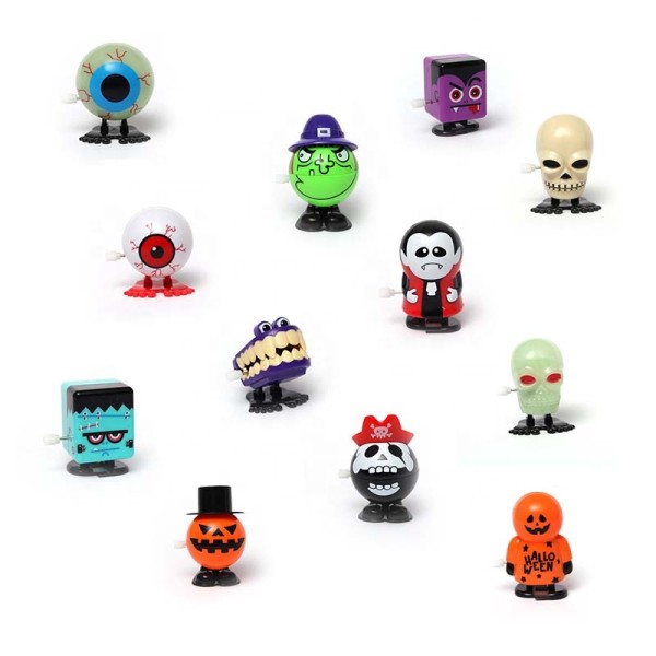 Halloween Wind Up Toys Clockwork Winding EyesJumping Teeth Ghost Teeth for Adults Kids Party Practical Joke Toy