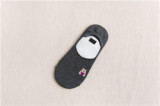 2021 Spring Summer Women Socks Solid Color Cartoon Embroidery Fashion Wild Shallow Mouth Invisible Socks Felmen Slipper Socks