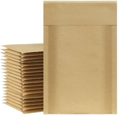 4x8  Natural Kraft Bubble Mailers Self Seal Padded Envelopes
