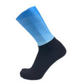 Gradient Color Socks Mouth Silicone Non-Slip Cycling Professional Bicycle Running Mountaineering Breathable Men Women Sports