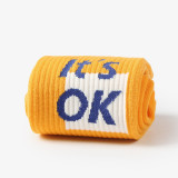Latest Customize Socken Logo Novelties Chaussettes Letter Design Sokken Unisex Mens Meias Cotton Socks
