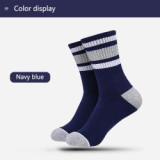 OEM Fashion Dress Socks Custom Logo Mens Basketball Socks Design White Black Crew Sport Socks For Elites Man
