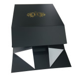 High quality  flat packed  dresses clothes packaging shipping box with magnet