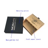 Paper drawer style slide open paper  box packaging for scarf
