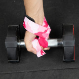 Custom Logo Deadlift Training Weight Lifting Straps For Wrist Gym Camo Powerifting Wrist Straps