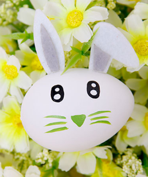Festival Kids Decoration Rabbit Plastic Easter Egg Decoration