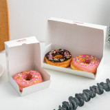 New Design Custom Printed Card Paper Folding Box Food 12 Piece Donut Pastry Cupcake Boxes